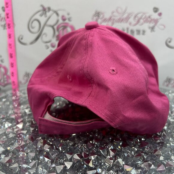 Las Vegas hot pink and silver sequence rhinestones gems sizable hat main image 4